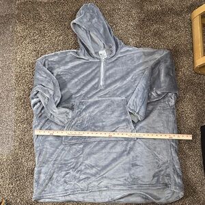The Comfy Cozy Gray Half-Zip Hoodie